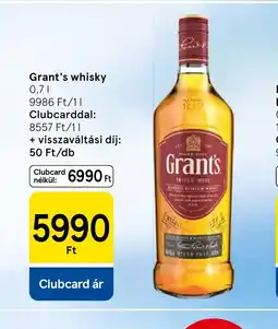 Tesco Grant's whisky ajánlat