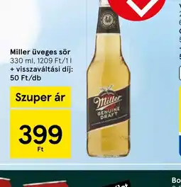 Tesco Miller üveges sör ajánlat