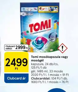 Tesco Tomi moskapszula vagy mosgél ajánlat