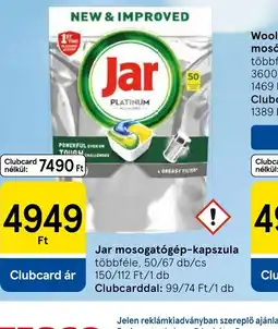 Tesco Jar mosogatgép-kapszula ajánlat