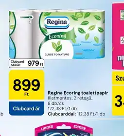 Tesco Regina Ecoring toalettpapír ajánlat