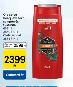 Tesco Old Spice Bearglove férfi-sampon és tusfürdő ajánlat
