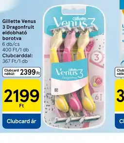 Tesco Gillette Venus 3 Dragonfruit eldobhat borotva ajánlat