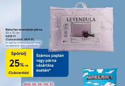Tesco Naturtex levendulás párna ajánlat