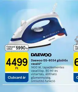 Tesco Daewoo DS-8034 gőzölős vasal ajánlat
