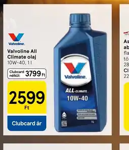 Valvoline All Climate olaj
