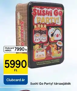 Tesco Sushi Go Party! társasjáték ajánlat