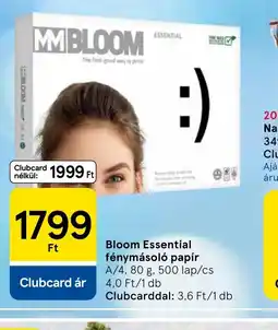 Tesco Bloom Essential fénymásol papír ajánlat