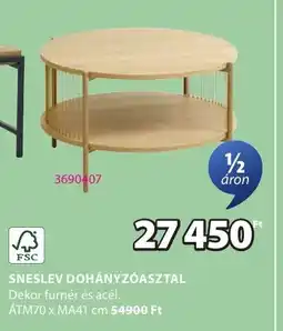 JYSK Sneslev dohányzóasztal ajánlat