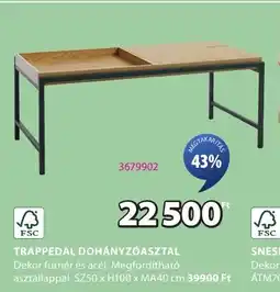 JYSK Trappedal dohányzóasztal ajánlat