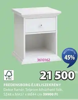 JYSK Fredensborg éjjeliszekrény ajánlat