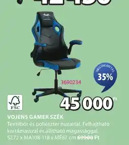 JYSK Vojens gamer szék ajánlat