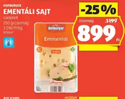 ALDI Hofburger ementáli sajt ajánlat