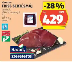 ALDI Húsmester friss sertésmáj ajánlat
