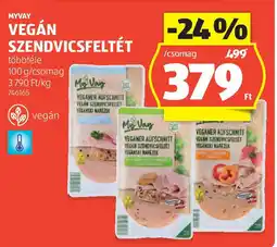 ALDI Myvay vegán szendvicsfeltét ajánlat