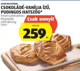 ALDI Azon melegében csokoládé-vanília ízű, pudingos hatszög ajánlat