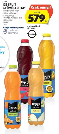 ALDI Cappy ice fruit gyümölcsital ajánlat