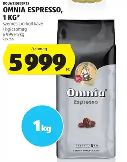 ALDI Douwe egberts omnia espresso ajánlat