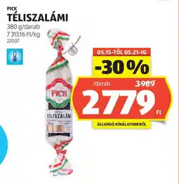 ALDI Pick téliszalámi ajánlat