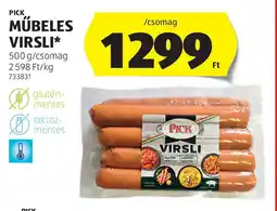 ALDI Pick műbeles virsli ajánlat