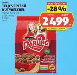 ALDI Darling teljes értékű kutyaeledel ajánlat