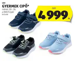 ALDI L&d gyermek cipő ajánlat