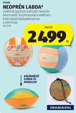 ALDI Crane neoprén labda ajánlat