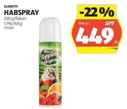 ALDI Globetti habspray ajánlat