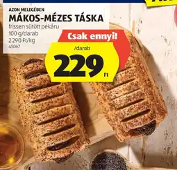 ALDI Azon melegében mákos-mézes táska ajánlat