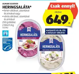 ALDI Almare seafood heringsaláta ajánlat