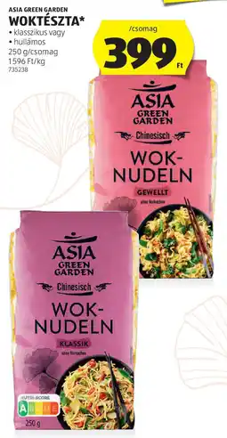 ALDI Asia green garden woktészta ajánlat