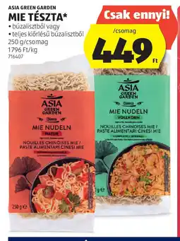 ALDI Asia green garden mie tészta ajánlat