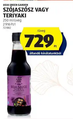 ALDI Asia green garden szójaszósz vagy teriyaki ajánlat