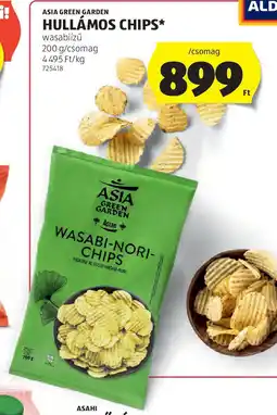 ALDI Asia green garden hullámos chips ajánlat