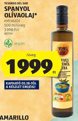 ALDI Tesoros del sur spanyol olívaolaj ajánlat