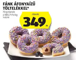 ALDI Fánk áfonyaízű töltelékkel ajánlat
