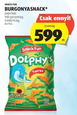 ALDI Snack fun burgonyasnack ajánlat