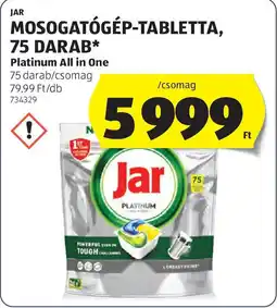ALDI Jar mosogatógép-tabletta ajánlat