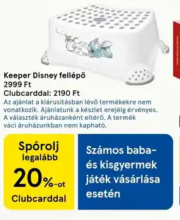 Tesco Keeper Disney fellépő ajánlat