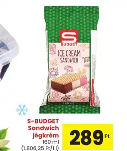Spar S-Budget Sandwich Jégkrém ajánlat