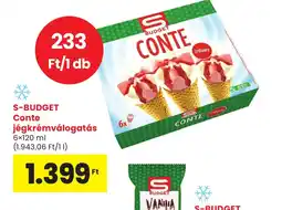 Spar S-Budget Conte jégkrémválogatás ajánlat