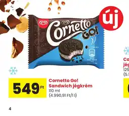 Spar Cornetto Go! Sandwich Jégkrém ajánlat