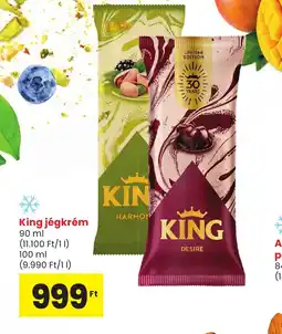 Spar King jégkrém ajánlat