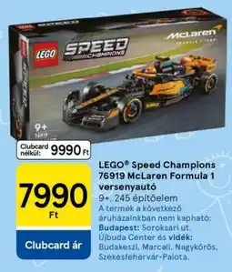 Tesco LEGO Speed Champions 76919 McLaren Formula 1 versenyautó ajánlat