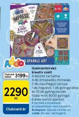 Tesco Gyémántkirakó kreatív szett ajánlat