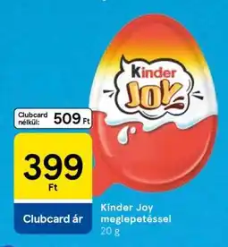 Tesco Kinder Joy meglepetéssel ajánlat