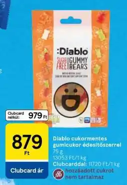 Tesco Diablo cukormentes gumicukor édesítőszerrel ajánlat