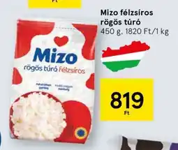Tesco Mizo Félzsíros Rögös Túró ajánlat