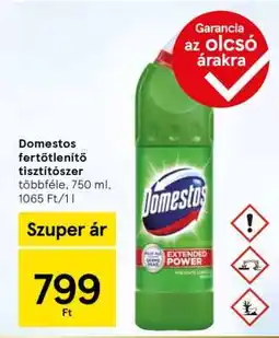 Tesco Domestos fertőtlenítő tisztítószer ajánlat