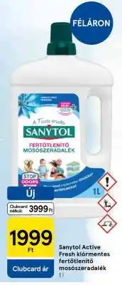 Tesco Sanytol Active Fresh klórmentes fertőtlenítő mosószeradalék 1 l ajánlat
